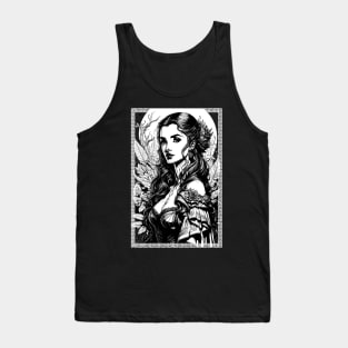 Black and White Mother Nature Framed Tank Top